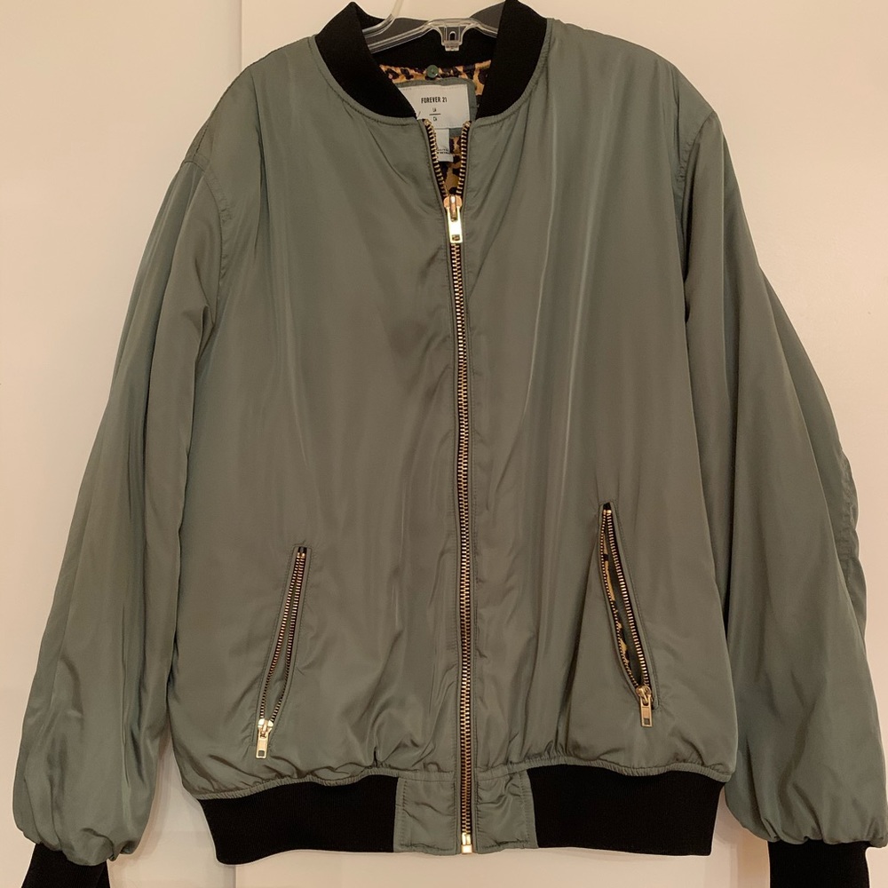 Army Green Bomber Jacket